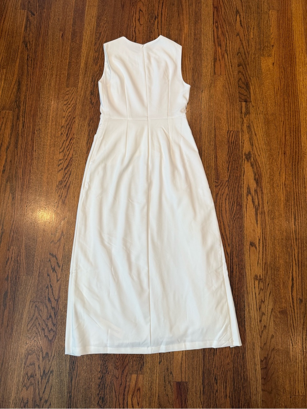 Commense Sleeveless Pleated Midi Dress - Cream - Picture 6 of 6